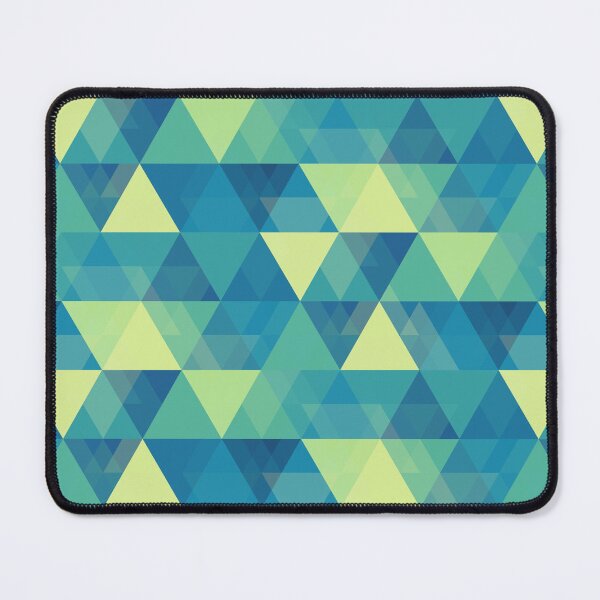 Item preview, Lime green and teal triangle overlay pattern designed and sold by starseedgems.