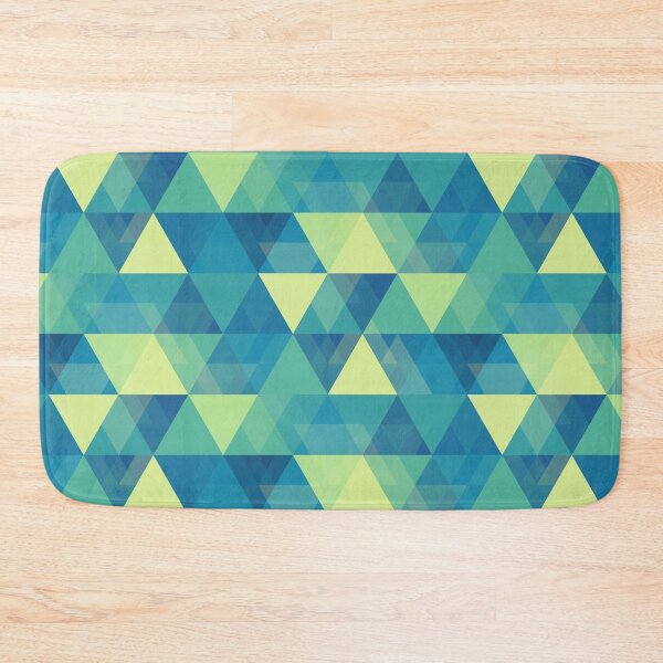 Item preview, Lime green and teal triangle overlay pattern designed and sold by starseedgems.