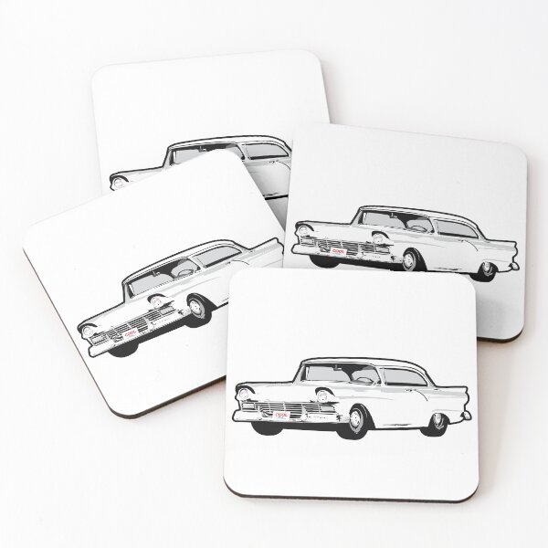 Item preview, White 1957 F Coupe designed and sold by CoolRide.