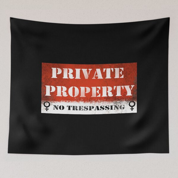 Item preview, Warning Sign: PRIVATE PROPERTY NO TRESPASSING designed and sold by iduzarts.