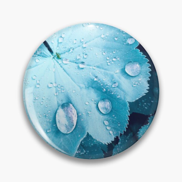 Item preview, Photography: water on a blue leaf designed and sold by PhantomFever81.