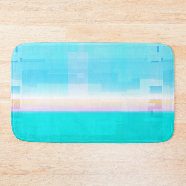 Item preview,  STYLISH PAINT BLUE CYAN WHITE MARINE AQUA BLOCKISM. designed and sold by Ralek.