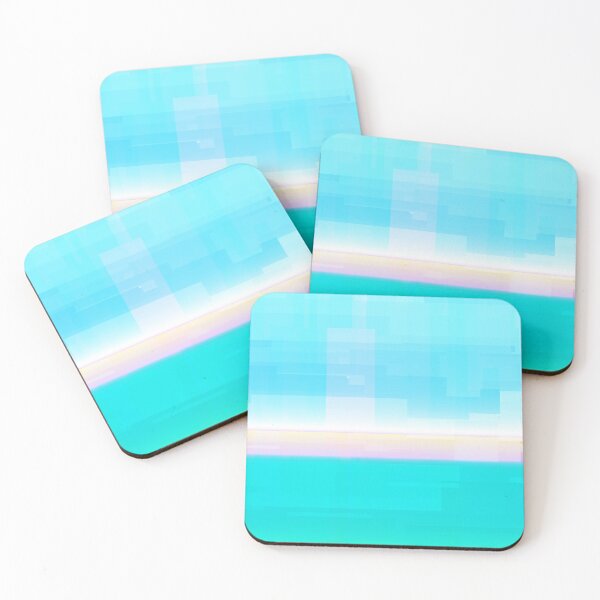 Item preview,  STYLISH PAINT BLUE CYAN WHITE MARINE AQUA BLOCKISM. designed and sold by Ralek.
