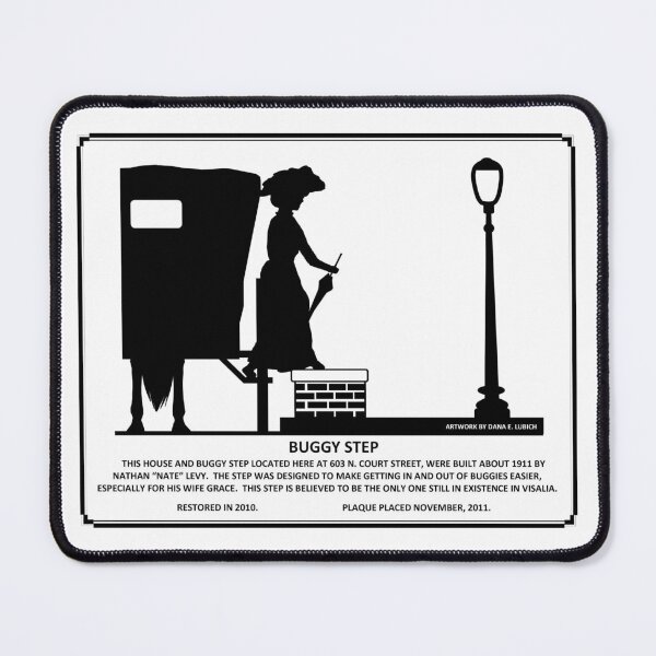 Item preview, Visalia's Last Buggy Step Commemorative Plaque designed and sold by DEL-Productions.