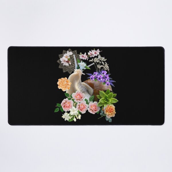 Item preview, Giant Snail With Pretty Colorful Flowers Design designed and sold by EarthArtDesigns.