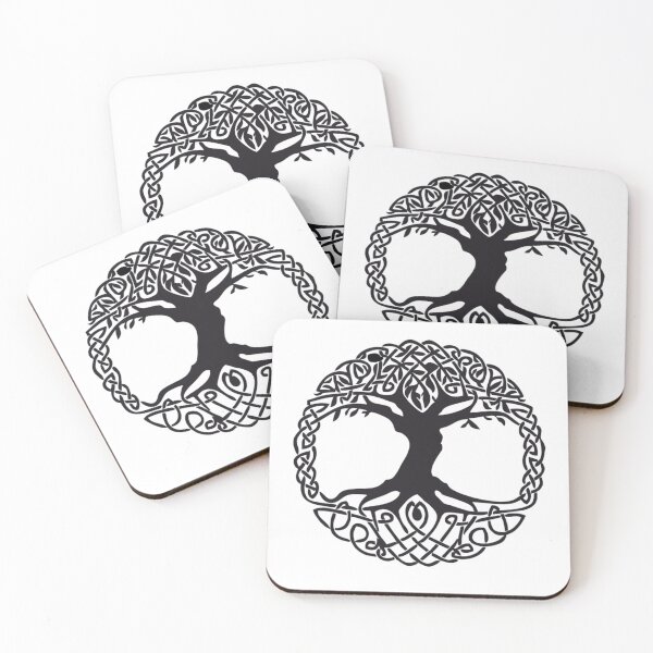 Item preview, Yggdrasil- Viking Tree of Life (B&W) designed and sold by Lucky-Devil.