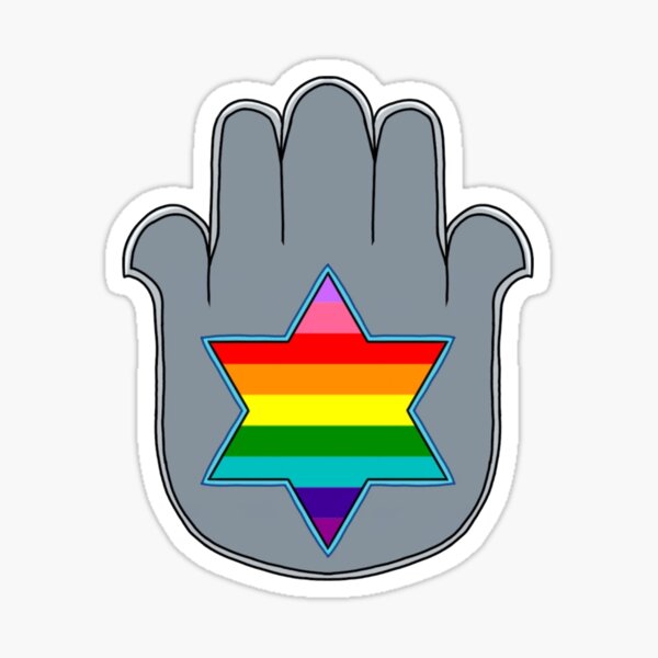 Item preview, LGBT Jewish Hamsa designed and sold by EinsteinEitan.