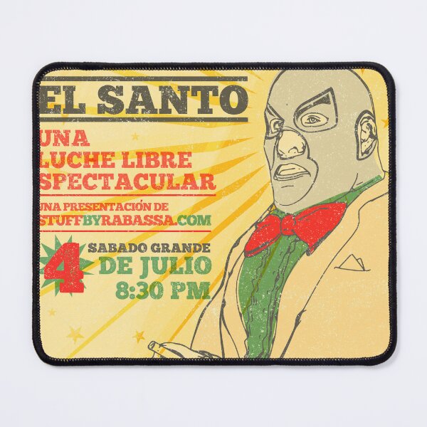 Artikelvorschau, El Santo Lucha Libre-Plakat entworfen und verkauft von Richard Rabassa.