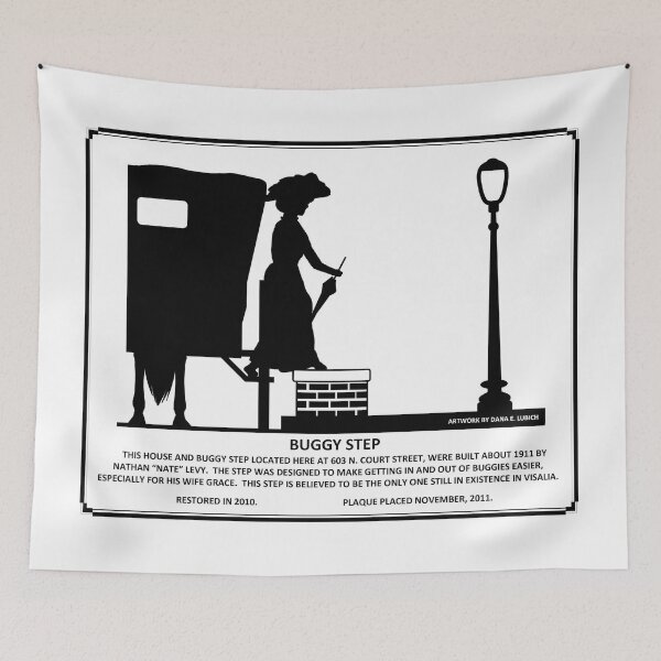Item preview, Visalia's Last Buggy Step Commemorative Plaque designed and sold by DEL-Productions.