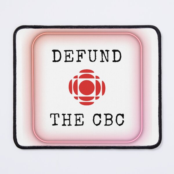 Item preview, Defund the CBC Sticker with Neon Border designed and sold by Liberty & Unicorns.