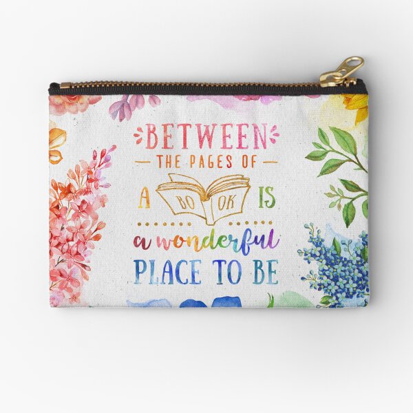 Between the pages Zipper Pouch
