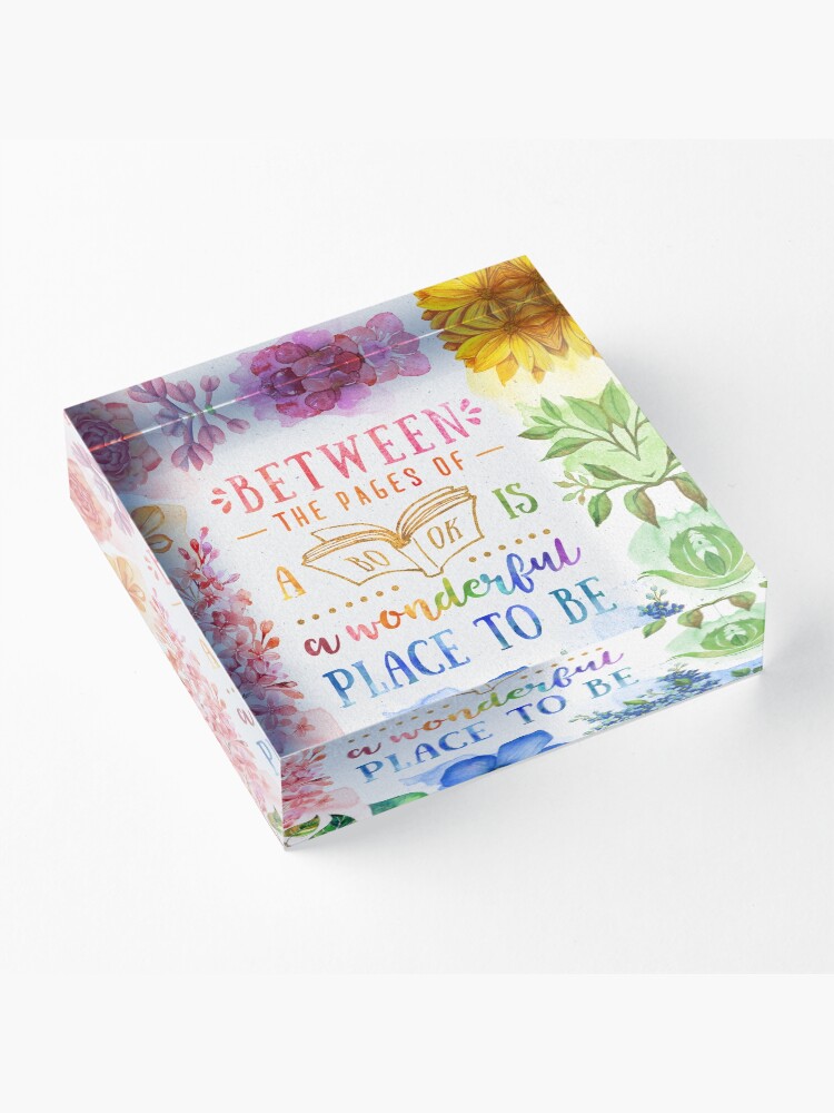 Alternate view of Between the pages Acrylic Block