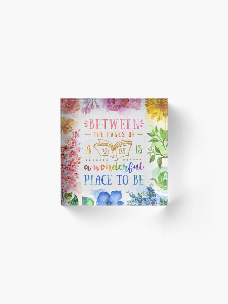 Alternate view of Between the pages Acrylic Block