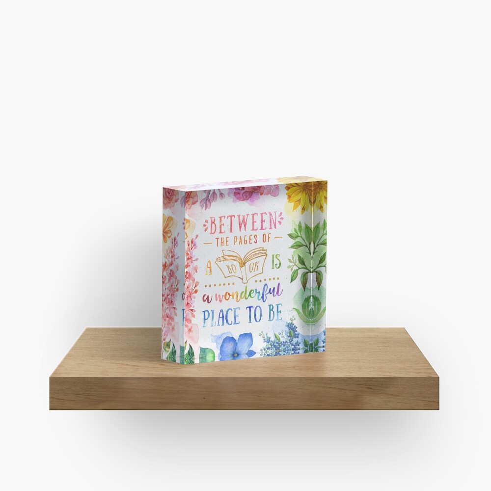 Between the pages Acrylic Block