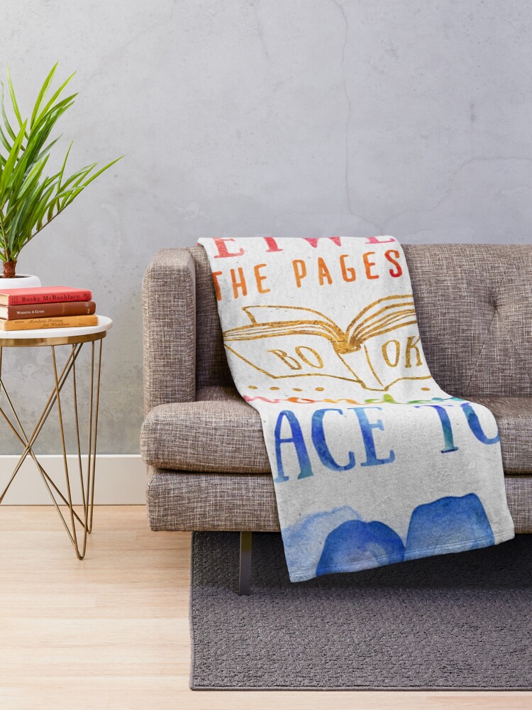 Alternate view of Between the pages Throw Blanket