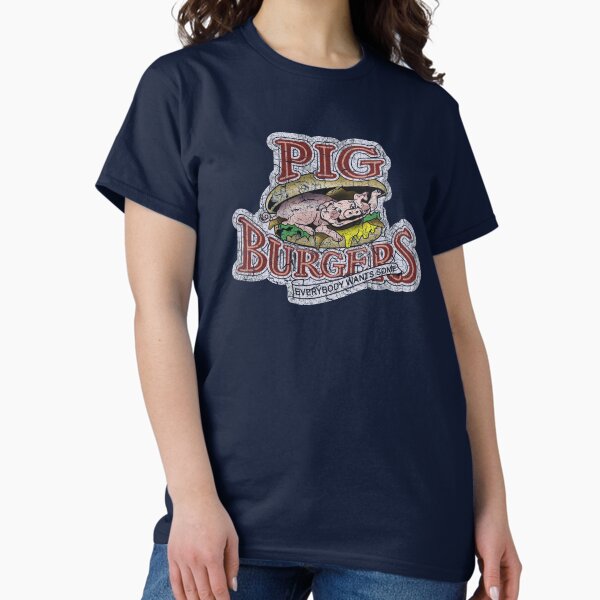 Item preview, Pig Burgers (Better Off Dead) designed and sold by ImSecretlyGeeky.