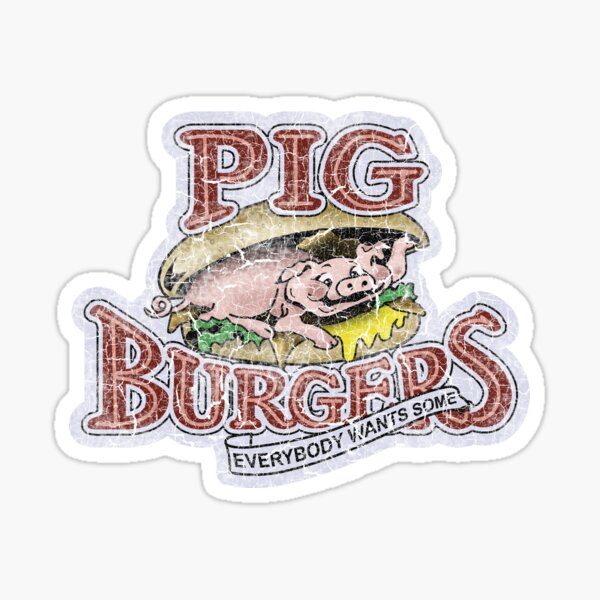 Item preview, Pig Burgers (Better Off Dead) designed and sold by ImSecretlyGeeky.