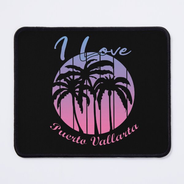 Item preview, PUERTO VALLART BLUE PINK SKY PALM TREES designed and sold by DeliveryGeorge.