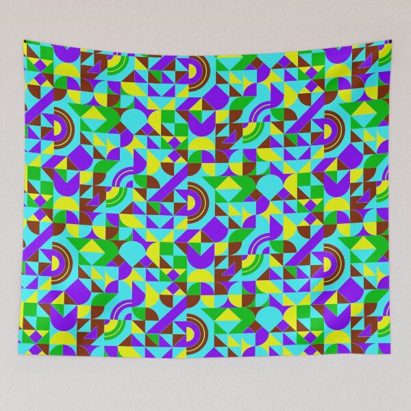 Item preview, geometric colorful patterns conceptual Art - Abstract Neo Geo graphic design designed and sold by Design Repo.