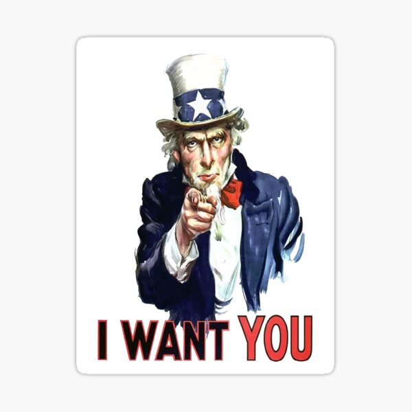 Item preview, Uncle Sam I Want You Americana Vintage Style designed and sold by taiche.