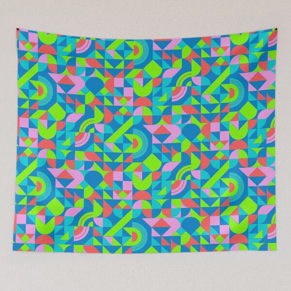 Item preview, geometric colorful patterns conceptual Art - Abstract Neo Geo graphic design designed and sold by Design Repo.