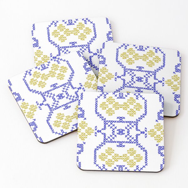 Item preview, Ukrainian motive. Folk embroidery yellow blue designed and sold by sonaadalian.