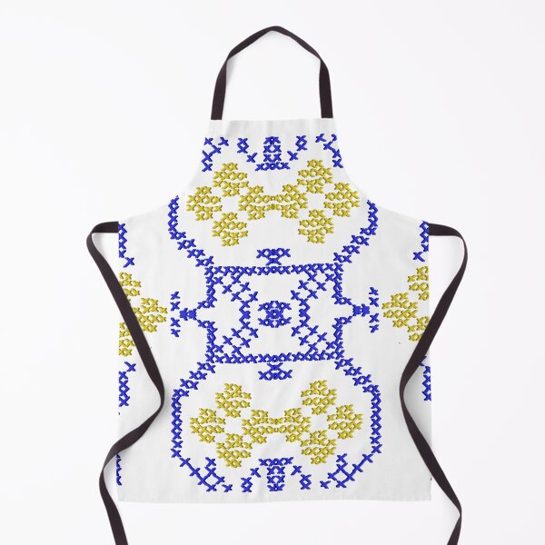 Item preview, Ukrainian motive. Folk embroidery yellow blue designed and sold by sonaadalian.