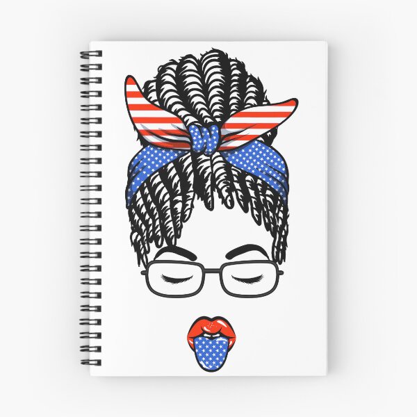 Item preview, All American Mama Pretty Face Messy Bun Locs designed and sold by LocFestNYC.
