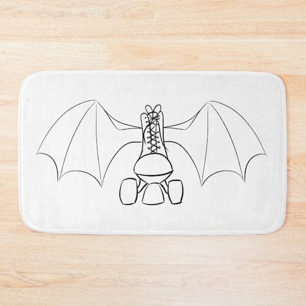 Item preview, black goth winged roller skate  designed and sold by -Lily-Anne-.
