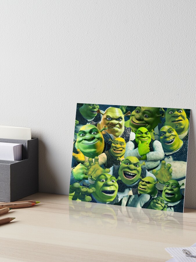 Shrek meme Art Board Print for Sale by Pulte