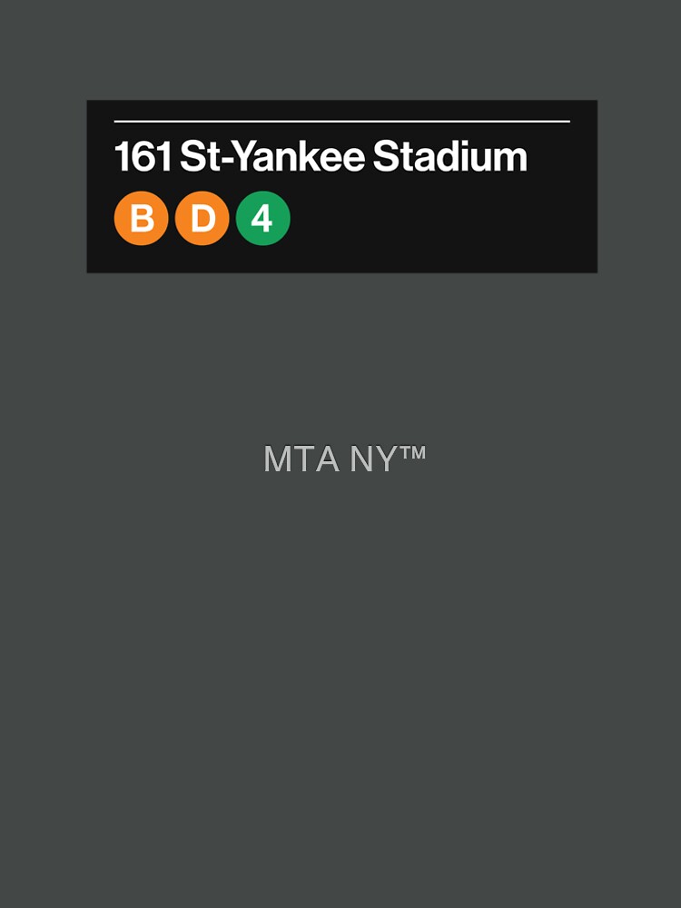 Subway 161 Street Yankee Stadium Station Cole 45 Train shirt