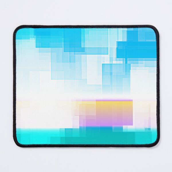Item preview, STYLISH PAINT BLUE CYAN WHITE MARINE AQUA BLOCKISM. designed and sold by Ralek.