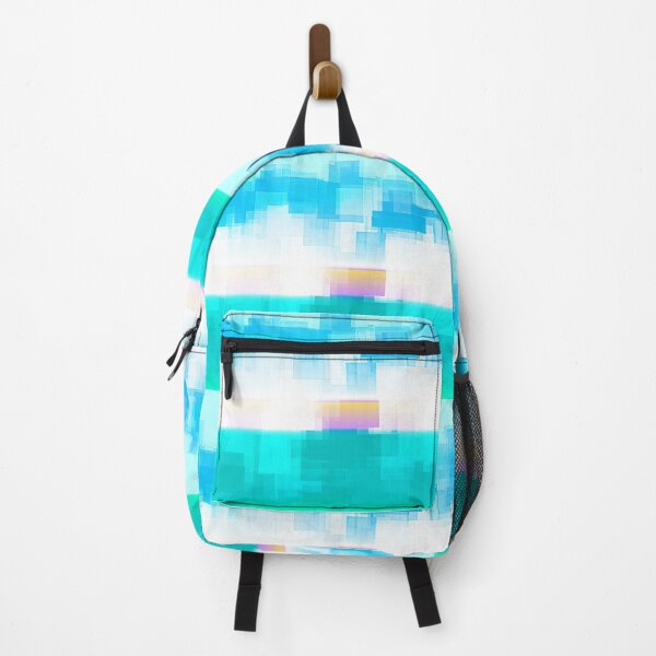 Item preview, STYLISH PAINT BLUE CYAN WHITE MARINE AQUA BLOCKISM. designed and sold by Ralek.