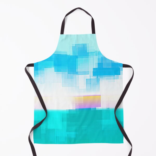 Item preview, STYLISH PAINT BLUE CYAN WHITE MARINE AQUA BLOCKISM. designed and sold by Ralek.