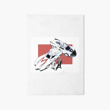 Speed Racer Mach 5 Watercolor Art Print 