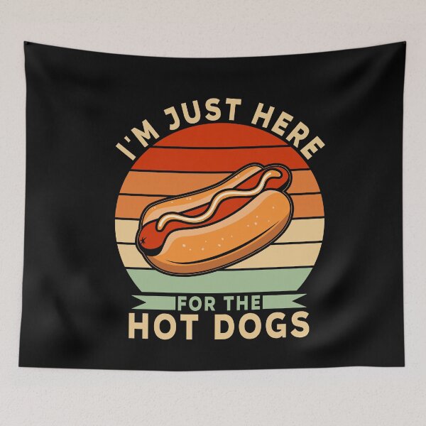 Artikelvorschau, Ich bin nur für den Hot Dogs-lustigen Hot Dog-Liebhaber da entworfen und verkauft von SharpThreadZ.