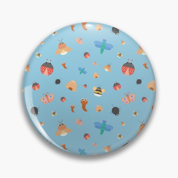 Item preview, Summer Time Bugs Pattern- Blue designed and sold by MILdecals.