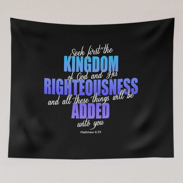 Item preview, Seek first the Kingdom of God, Matthew 6:33 designed and sold by AbideApparel.