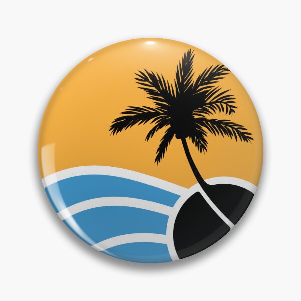 Item preview, Sea And Plam Tree Sticker designed and sold by Farage Art.
