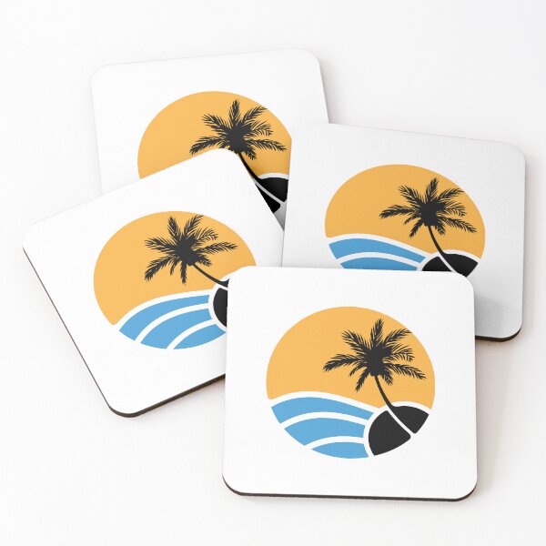 Item preview, Sea And Plam Tree Sticker designed and sold by Farage Art.