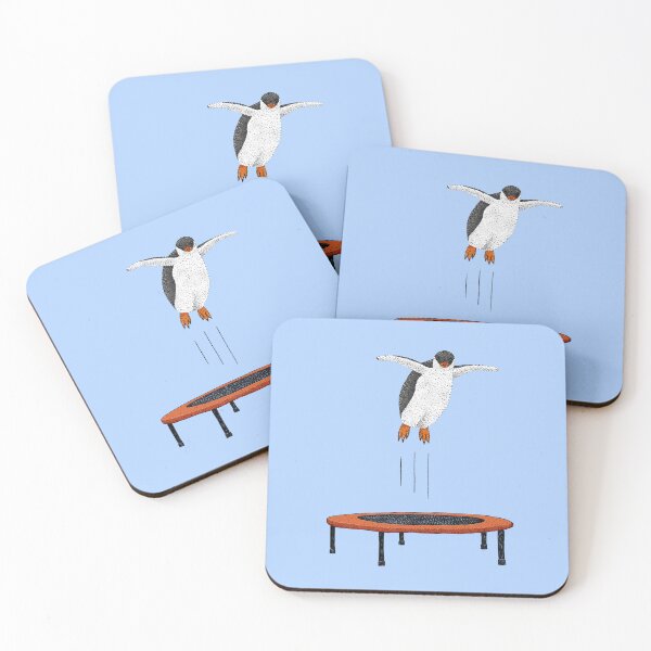 Item preview, Penguin on a trampoline designed and sold by Martina Scott.