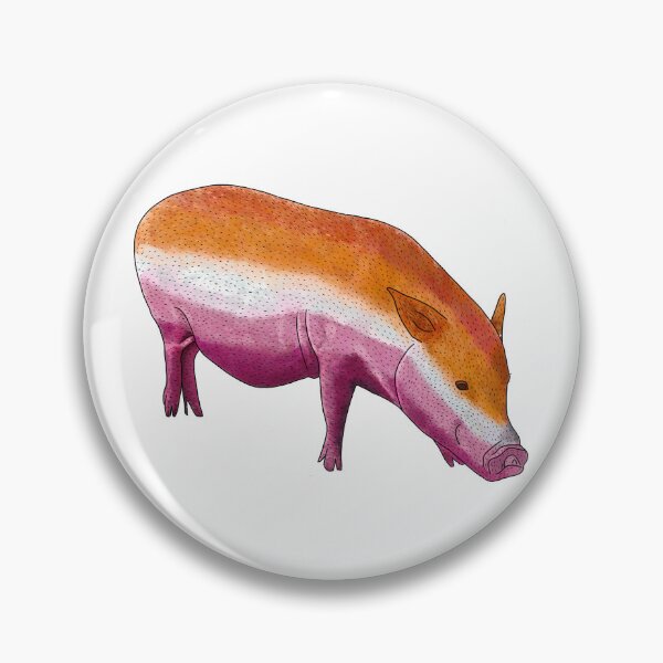 Item preview, Lesbian Flag Pride Pig  designed and sold by kylepeterart.