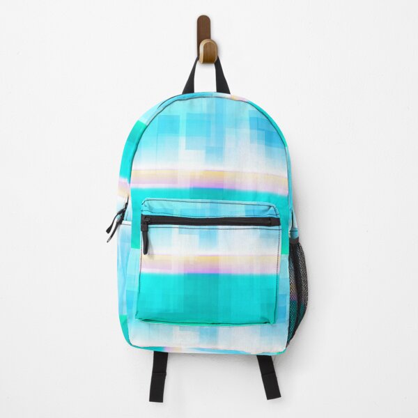 Item preview, STYLISH PAINT BLUE CYAN WHITE MARINE AQUA BLOCKISM. designed and sold by Ralek.