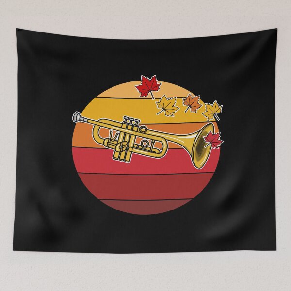 Item preview, Fall Trumpet Trumpeter Brass Musician Autumn designed and sold by doodlerob.