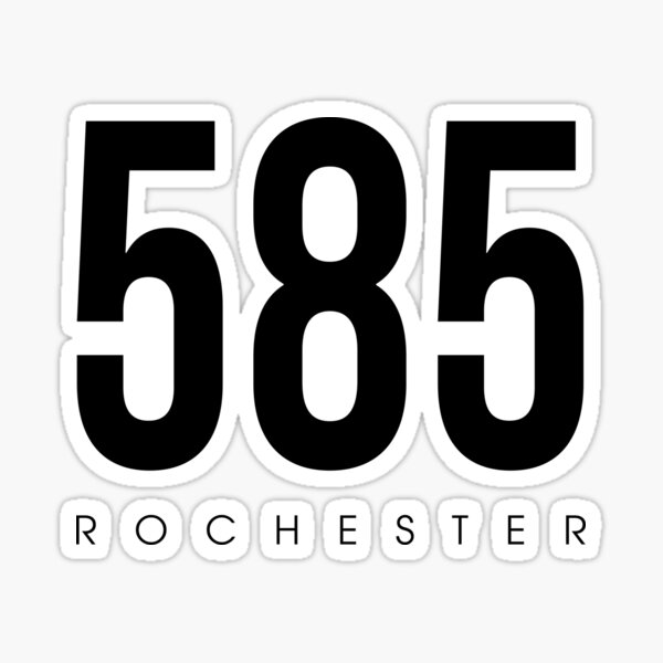Rochester, NY - 585 Area Code Sticker