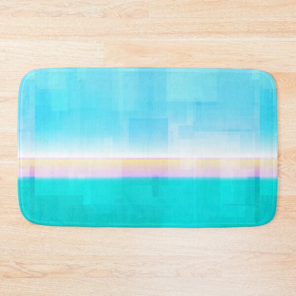 Item preview, STYLISH PAINT BLUE CYAN WHITE MARINE AQUA BLOCKISM. designed and sold by Ralek.