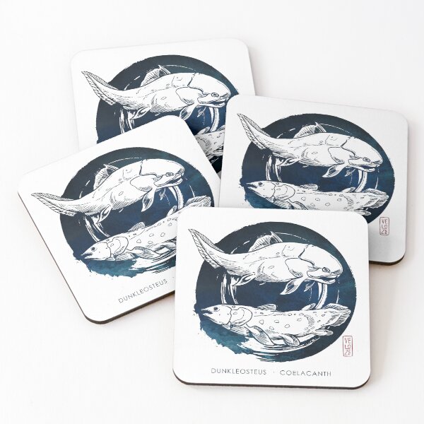 Item preview, Ancient fish on ink designed and sold by xVelozeex.