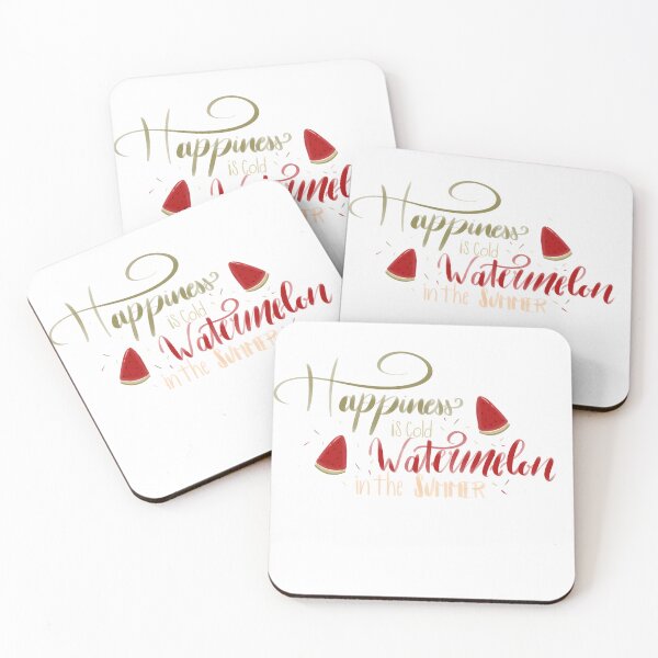 Item preview, Happiness is cold Watermelon in the Summer designed and sold by Stickalicous.