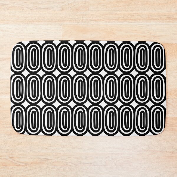 Item preview,  Hand Drawn Geometric Oval Patterns in Black and White - Retrostyle designed and sold by Hic21.