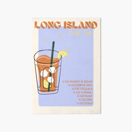 Long Island Cocktail  Art Board Print